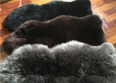 Porcellana Copertura merino della pavimentazione della pelliccia dell'agnello della pelle di pecora della lana nera lunga naturale reale della coperta fornitore