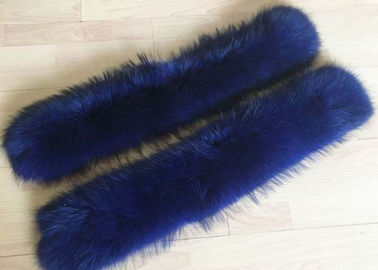 Porcellana Accessori blu della disposizione del cappotto del procione del collare 100% della pelliccia del procione grandi del collare reale della pelliccia fornitore