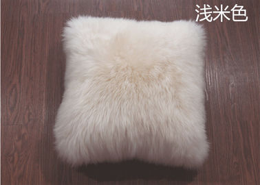 Porcellana colore della crema del cuscino di Seat della lana d'agnello della peluche del lusso di 45*45cm per la decorazione domestica fornitore