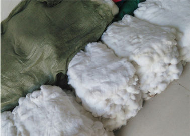 Porcellana Pelliccia genuina del coniglio dei rivestimenti per il tiro di inverno, cuoii della pelliccia del coniglio di bianco di 22*30cm  fornitore