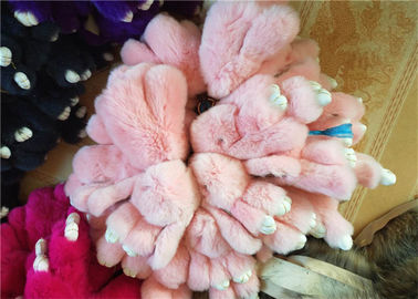 Porcellana La borsa di riempimento del coniglio del cotone di 100% pp incanta il colore rosa 15cm 18cm degli anelli portachiavi fornitore