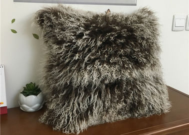 Porcellana Anti apnea 50*50cm della pelliccia della lana riccia lunga mongola molle densamente calda del cuscino fornitore