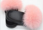 Sogliola delicatamente anti reale lanuginosa rosa di EVA di slittamento delle pantofole della pelliccia di Fox con 5-11 dimensioni del Regno Unito fornitore