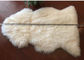 Pezzo singolo lungo del cuoio 70 x110cm della pelle d'agnello dei capelli della coperta bianca genuina della pelle di pecora fornitore