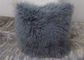 cuscino mongolo della pelliccia dei capelli ricci di 10-15cm delicatamente caldo con il tessuto di rinforzo della pelle scamosciata fornitore