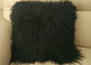 CUSCINO MONGOLO TIBETANO 45cm NERO- della PELLICCIA della PELLE DI PECORA del cuscino mongolo della pelliccia fornitore