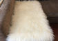 Pelle di pecora tibetana riccia lunga bianca lussuosa della coperta mongola 60 x120cm della pelle di pecora fornitore