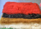 Tiri di lusso mongoli tinti della pelliccia per i sofà, piccola coperta lunga della pelle di pecora della lana fornitore