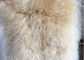 tessuto mongolo reale della pelliccia della lana lunga di 120*180cm, coperta bianca della pelle di pecora per la scuola materna  fornitore
