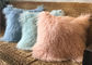 18 pollici di cuscini decorativi della pelliccia di lunghezza delle pecore, cuscini di tiro all'aperto della pelliccia mongola  fornitore