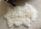 Cuoio reale della lana della pelle di pecora della coperta della lana del tiro del pavimento bianco come la neve genuino mongolo di area fornitore