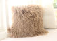 CUSCINO MONGOLO TIBETANO TAN 50cm della PELLICCIA della PELLE DI PECORA del cuscino mongolo della pelliccia fornitore