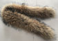 Disposizione reale del cappuccio della pelliccia di Brown per il panno, collare reale staccabile 30 cm * 80 cm della pelliccia del procione fornitore