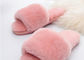 Inverno sfocato delle pantofole della Camera della pelle di pecora della pelliccia dell'agnello dell'interno per la conservazione caldo fornitore