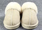 Le pantofole allineate pelliccia degli uomini merino degli uomini di lusso comode con 7 -11 dimensioni di U.S.A. fornitore
