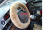 Copertura beige del volante della pelle di pecora degli accessori dell'automobile con la dimensione/logo su misura fornitore