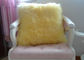 Il doppio del cuscino di Seat della lana d'agnello della pelle di pecora di shearling ha parteggiato per il letto/sofà decorativi fornitore
