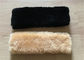 Sicurezza comoda della pelle di pecora della copertura australiana reale nera della cintura di sicurezza per gli adulti fornitore