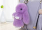 il coniglio lanuginoso Keychain della borsa delle donne di 15cm con la sensibilità della mano molle/ha personalizzato il colore fornitore