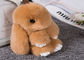 Pelliccia adorabile Keychain del coniglio del regalo di Natale sveglio con forma dell'animale del coniglietto fornitore