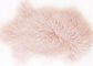 Coperta mongola rosa-chiaro della pelle di pecora, coperta mongola molle della pelliccia per il neonato in puntelli fornitore