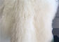 Pelliccia bianca mongola Materiral dei capelli della lana riccia naturale lunga delle pecore per il tiro del letto fornitore