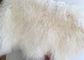 Coperta riccia bianca 100% della pelliccia dei capelli della pelle di pecora della crema mongola lunga naturale della pelle d'agnello fornitore