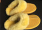 Pantofole classiche della pelle di pecora della castagna delle donne di inverno delle pantofole della pelle di pecora della pelle scamosciata di Tan fornitore