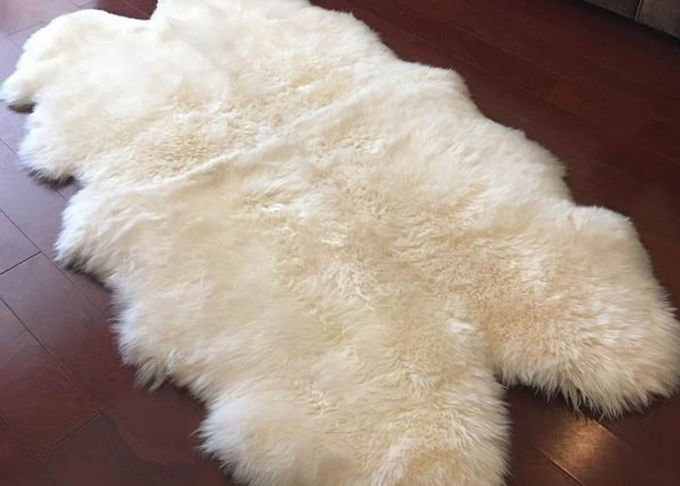 La coperta lunga del tiro della pelliccia della crema della lana, sceglie le coperte in bianco e nero 60 x 90cm del tiro del cuoio