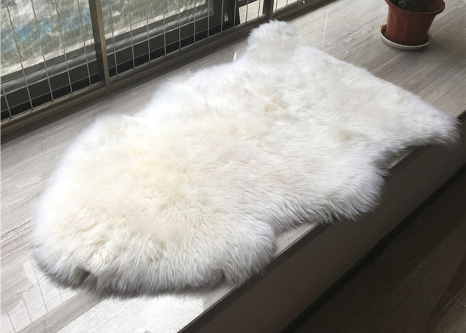 Cuoii australiani del doppio della coperta della pelle di pecora della lana lunga grigio chiaro per il rivestimento per pavimenti