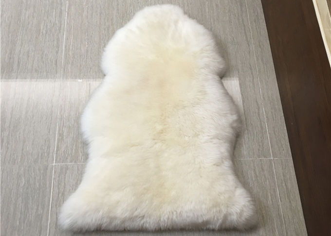 Quadrato lungo bianco naturale del tappeto della pelle di pecora della Nuova Zelanda della lana della coperta reale della pelle di pecora