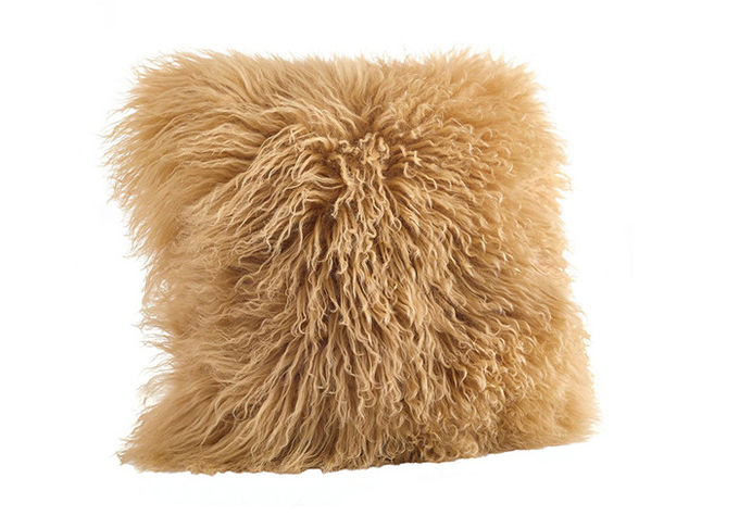 Il cuscino tibetano del sofà della pelle di pecora copre i capelli ricci lunghi di 10-15cm per il letto/sofà/sedia