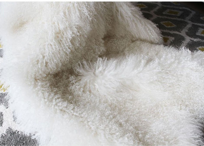 Coperta reale lunga mongola della pelle di pecora comoda per Textil domestico/che fa indumento