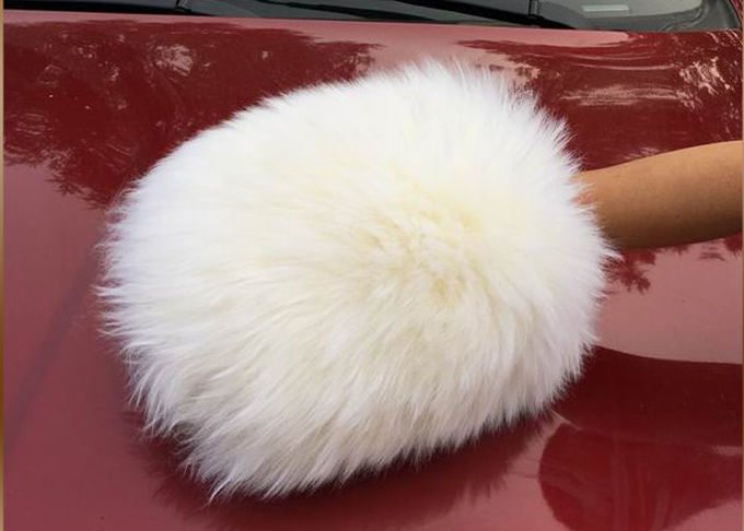 Guanto reale di pulizia dell'automobile della lana d'agnello dell'Australia dei capelli lunghi del guanto mezzo dell'autolavaggio della pelle di pecora