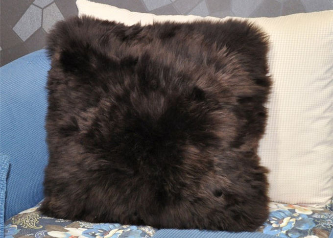 Cuscini lombari decorativi della lana d'agnello pura, un cuscino di sede di automobile laterale della pelle di pecora della pelliccia 