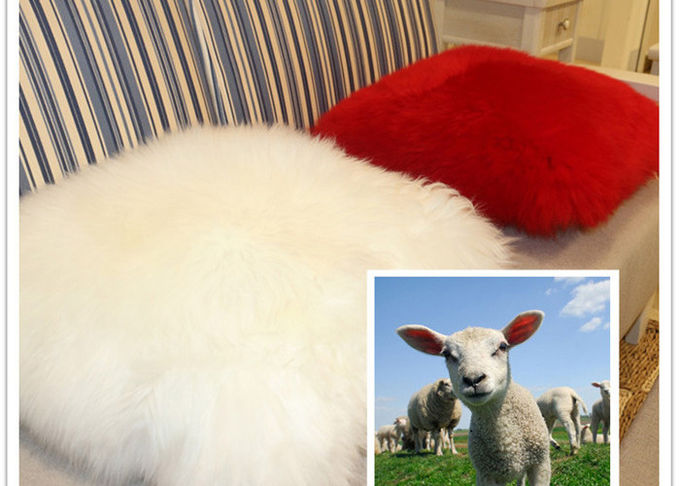 La sedia di oscillazione della lana d'agnello della peluche attenua 40*40cm, cuscinetti molli della pelle di pecora per le sedie a rotelle 