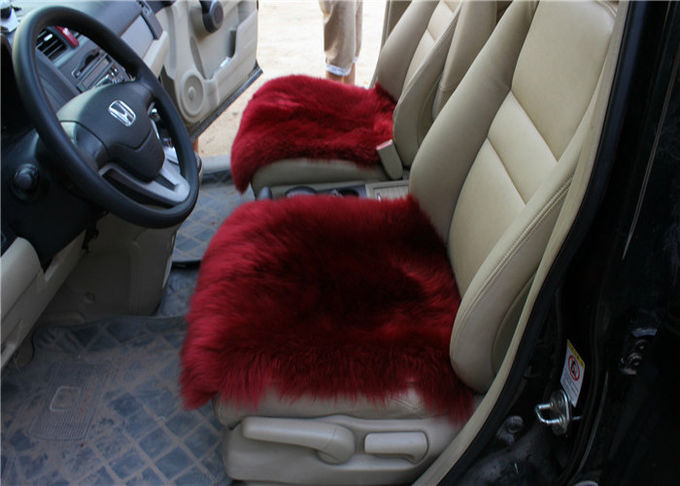 Cuscino di Seat lanuginoso lungo quadrato della lana d'agnello comodo per il sedile posteriore di automobile