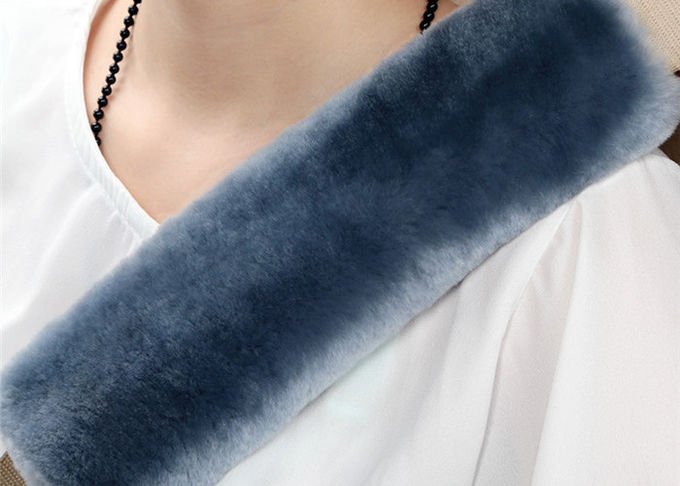 Copertura australiana della tracolla della cintura di sicurezza della pelle di pecora di 15X30CM, protettore del collo della cintura di sicurezza 