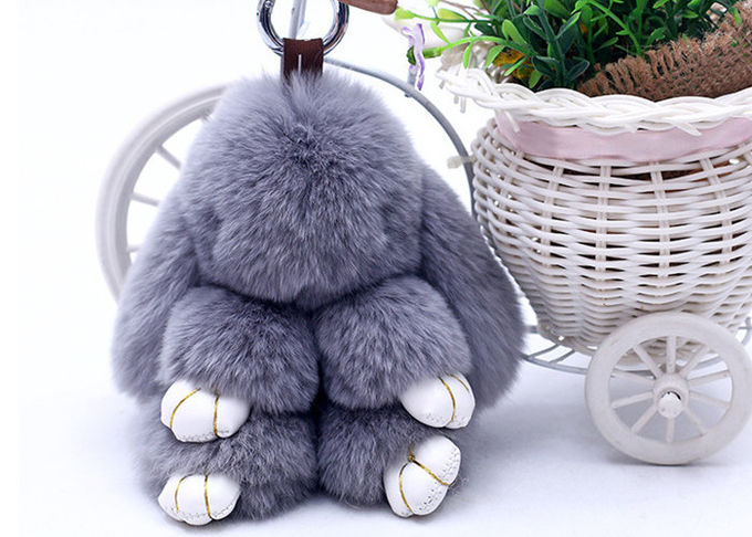 Peso leggero sveglio adorabile di Keychain della pelliccia del coniglio dei giocattoli dei bambini per la borsa di Gilrs