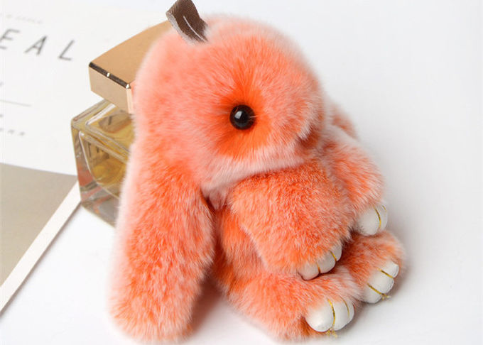 Pelliccia adorabile Keychain del coniglio del regalo di Natale sveglio con forma dell'animale del coniglietto