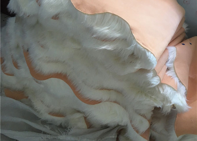 Anti bene durevole australiano delicatamente bianco della coperta della pelle di pecora di slittamento con la lana di 70mm - di 60mm