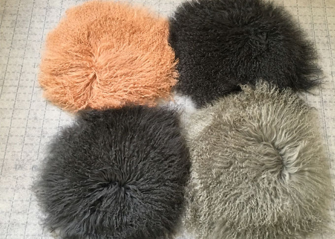 Nuovo tessuto mongolo della pelliccia della pelliccia tibetana mongola reale dell'agnello per il cuscino di tiro