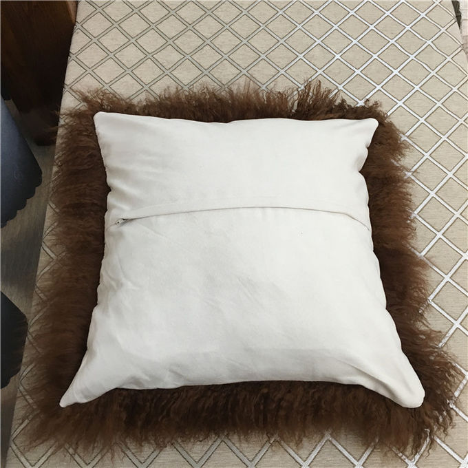 Anti apnea 50*50cm della pelliccia della lana riccia lunga mongola molle densamente calda del cuscino