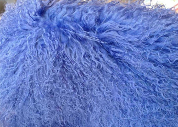 Cuscino mongolo della lana d'agnello dei capelli della pelle di pecora delle pecore del cuscino riccio reale lungo della pelliccia