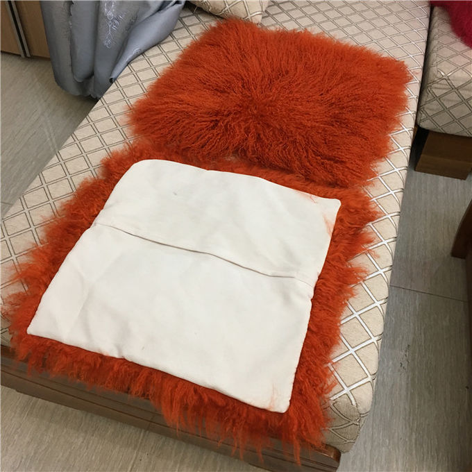 copertura mongola del cuscino dell'agnello dell'agnello del cuscino del cuscino mongolo mongolo della lana