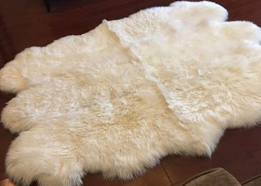Porcellana Piccola pelle di pecora dei capelli lunghi per la sedia, coperte di area seriche di lusso del tessuto felpato della casa del vello fornitore