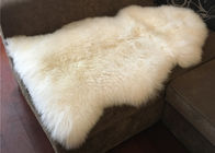 Coperta australiana della pelle di pecora, pelliccia naturale della pelle di pecora della coperta una dell'avorio australiano genuino del cuoio, singola