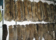 Disposizione reale del cappuccio della pelliccia di Brown per il panno, collare reale staccabile 30 cm * 80 cm della pelliccia del procione