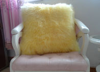 Il doppio del cuscino di Seat della lana d'agnello della pelle di pecora di shearling ha parteggiato per il letto/sofà decorativi