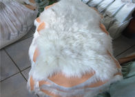 Porcellana OEM bianco normale 100% del salone 100*100 cm della coperta della pelle di pecora del Faux del poliestere società
